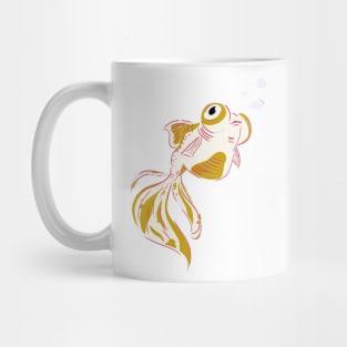 Cute Telescope Goldfish - Not Hamlet Design Mug